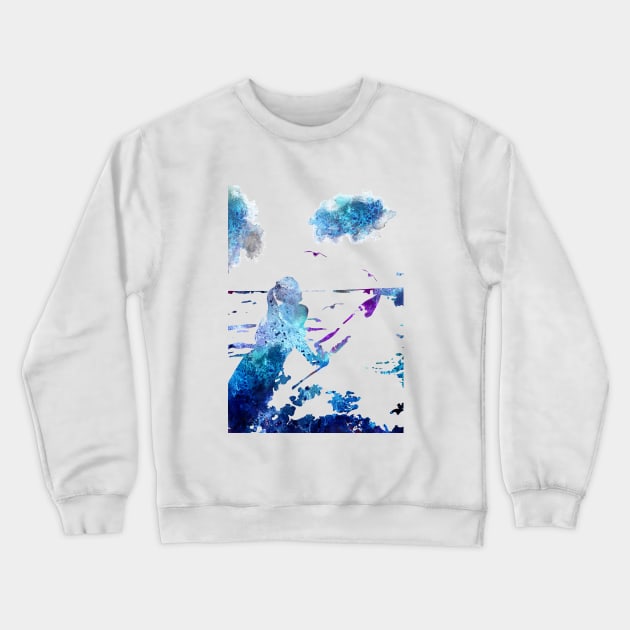 Surfer girl Crewneck Sweatshirt by RosaliArt